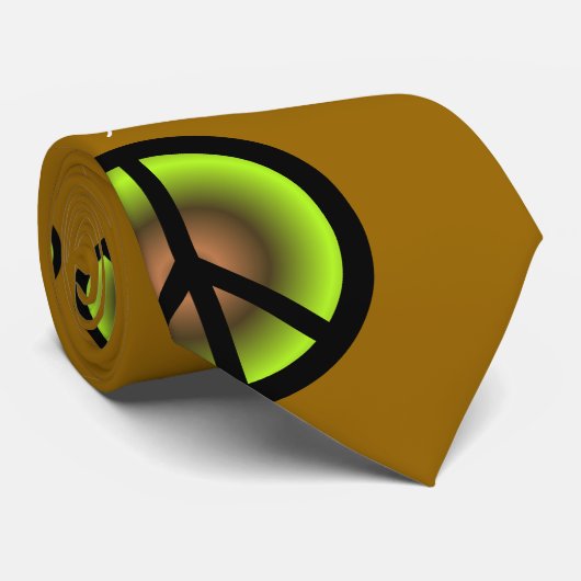 Frieden "stellen sich" die Krawatte der Männer vor (Gerollt)