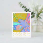 Frieden taub keine Kriegsliste Postkarte (Stehend Vorderseite)