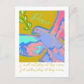 Frieden taub keine Kriegsliste Postkarte (Vorderseite)