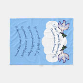 Frieden Taube, was Krebs nicht tun Chemo Blanket Fleecedecke (Vorderseite (Horizontal))