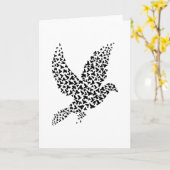 Frieden Taube Weltfrieden Karte (Gelbe Blume)