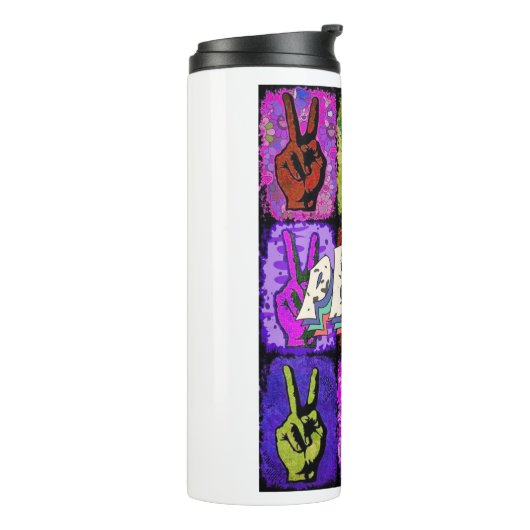 Frieden Thermosbecher (Nach links gedreht)