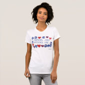 Frieden u. Liebe Cami T-Shirt (Vorne ganz)