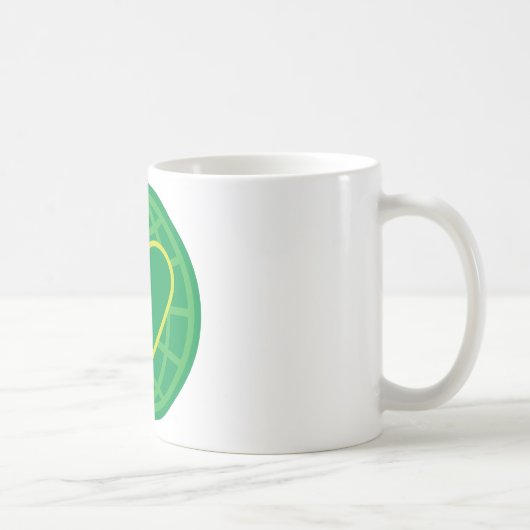 Frieden u. Liebe um die Welt Kaffeetasse (Rechts)