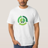 Frieden u. recyceln T - Shirt! T-Shirt (Vorderseite)