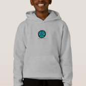 FRIEDEN U. SCHILDKRÖTE-LOGO-SCHWEISS HOODIE (Vorderseite)