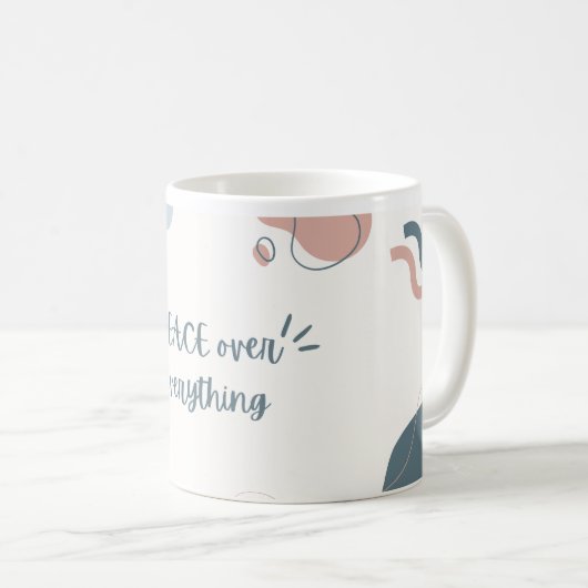 FRIEDEN ÜBER ALLES ! Mug Kaffeetasse (VorderseiteRechts)
