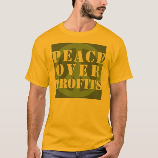 Frieden über Gewinn-T - Shirts (Vorderseite)