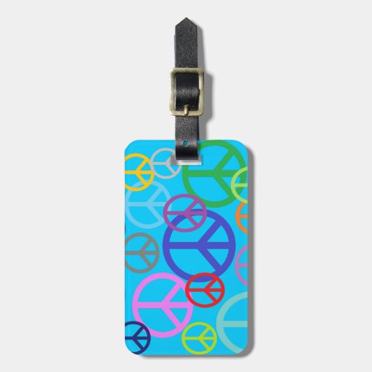 Frieden überall gepäckanhänger (Vorderseite vertikal)