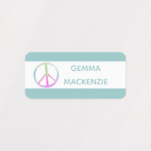 Frieden und Blume Boho Hippie Bekleidungsmarke Etiketten (Design 1)