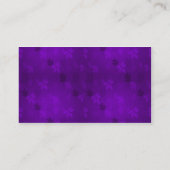 Frieden und Blumen Visitenkarte (Rückseite)