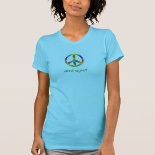 Frieden und das T-Shirt der ruhigen Frauen