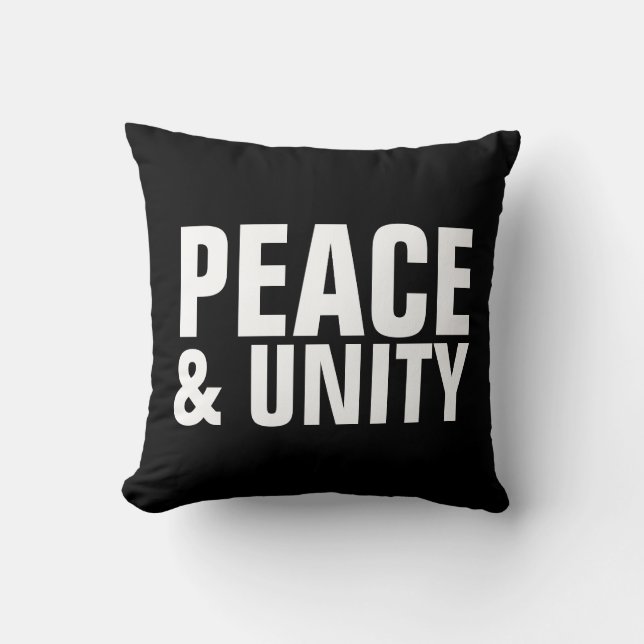 FRIEDEN UND EINHEIT-Kissen Kissen (Vorderseite)