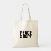 Frieden und Einheit Tote Tasche (Rückseite)