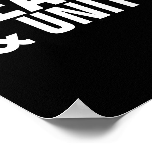 FRIEDEN- UND EINHEITSPOster Poster (Ecke)