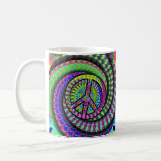 Frieden und Flutterby Kaffeetasse (Links)
