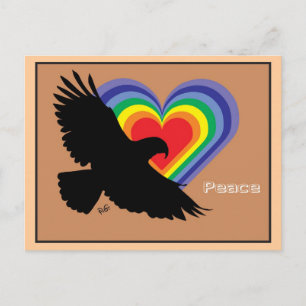 Frieden und Freiheit für alle Postkarte