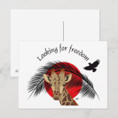 Frieden und Freiheit für alle Postkarte (Vorne/Hinten)