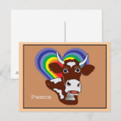 Frieden und Freiheit für alle Postkarte (Vorne/Hinten)