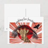 Frieden und Freiheit für alle Postkarte (Vorne/Hinten)