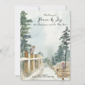 Frieden und Freude auf dem Lande Weihnachten (Vorderseite)