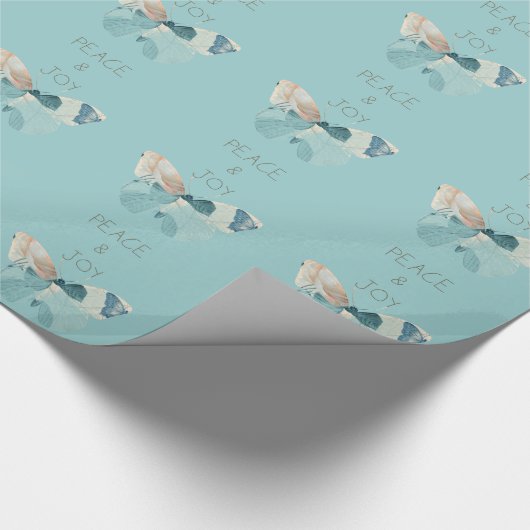 Frieden und Freude Butterfly Geschenkpapier (Ecke)