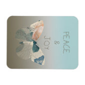 Frieden und Freude Butterfly Magnet (Horizontal)