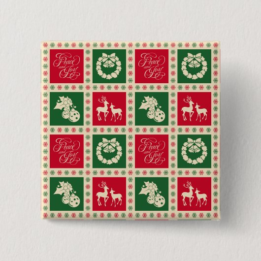Frieden und Freude Button (Vorderseite)