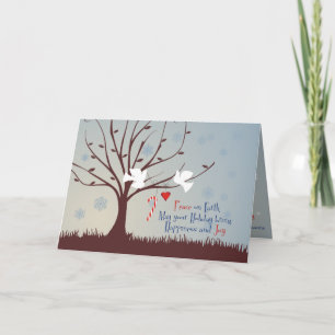 Frieden und Freude Feiertagskarte