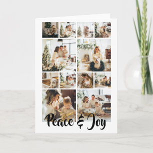 Frieden und Freude Foto Weihnachten Personalisiert