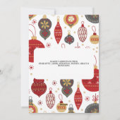 Frieden und Freude Foto Weihnachten Personalisiert (Rückseite)