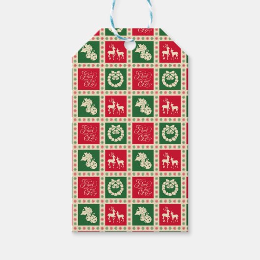 Frieden und Freude Geschenkanhänger (Vorderseite)