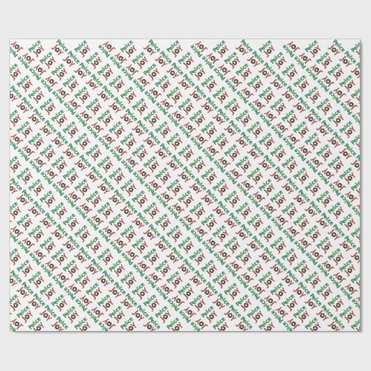 Frieden und Freude Geschenkwrap Geschenkpapier (Flach)