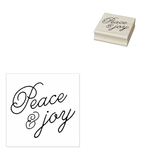 Frieden und Freude Gummistempel (Stempel)
