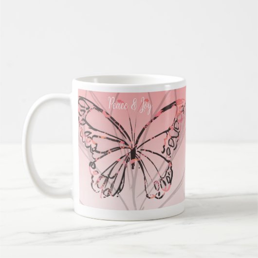 Frieden und Freude Kaffeetasse (Links)