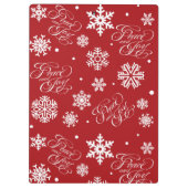 Frieden und Freude Klemmbrett (Rückseite)