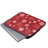 Frieden und Freude Laptopschutzhülle (Vorne Knopf)