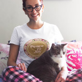 Frieden und Freude Rosa und Gold Weihnachten T-Shirt