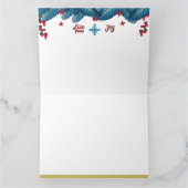 Frieden und Freude Segnungen zu Weihnachten Karte (Innenseite)