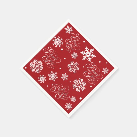 Frieden und Freude Serviette (Ecke)