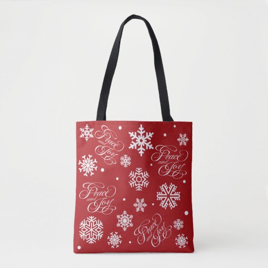 Frieden und Freude Tasche (Vorderseite)