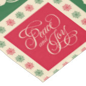 Frieden und Freude Tischdecke (Schrägansicht)