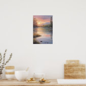 Frieden und Freude vereinbaren Poster (Küche)