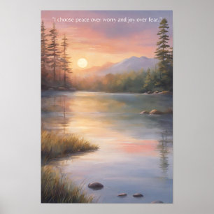 Frieden und Freude vereinbaren Poster