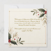 Frieden und Freude Weihnachten (Rückseite)