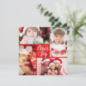 Frieden und Freude - Weihnachten oder Neujahr (Stehend Vorderseite)