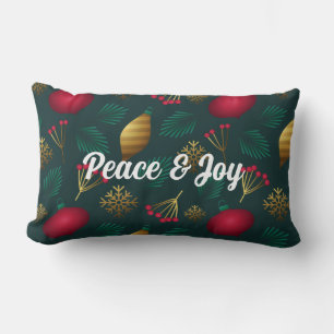 Frieden Und Freude Weihnachts-Rücken Kissen
