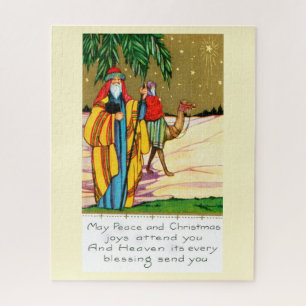 Frieden und Freude zu Weihnachten Puzzle