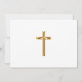 Frieden und freudige Taufe Einladung (Rückseite)