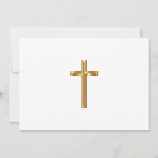 Frieden und freudige Taufe Einladung (Rückseite)